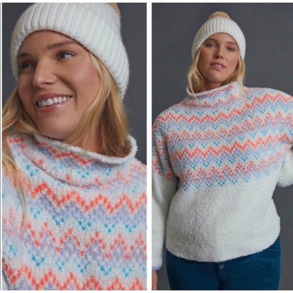 Pilcro Sweaters - Anthropologie Pilcro Selene sweater in a colorful fair isle patter